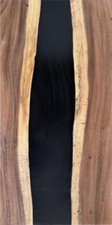 Epoxidharz Tischplatte River Table Schwarz Wallnuss Massivholz 1000-500-40mm