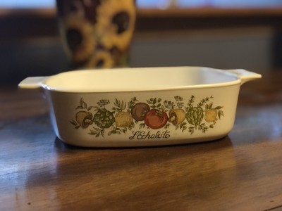 CorningWare Spice of Life L'Echalote A-1-B 1 Quart Casserole Dish No Lid