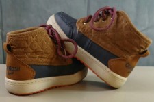 OshKosh B'gosh Tarin Duck Boots Brown/Navy Youth Toddler Boys US Sz 7 Shoe