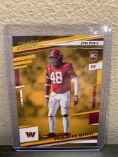 2022 Prestige Rookies Xtra Points Premium Gold /99 Phidarian Mathis Commanders