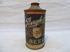 BERGHOFF 1887 IRTP L/P CONE TOP BEER CAN~BERGHOFF BRG, FOET WAYNE, IND
