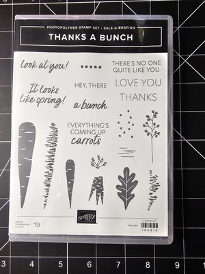 Stampin Up Thanks A Bunch Stamp Set. Friend, Spring, Love