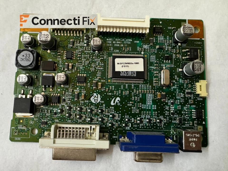 Main Logic Board Samsung SyncMaster 205BW 225BW DOPPLER BN91-01268/XAA & 802474F - Image 2 of 4
