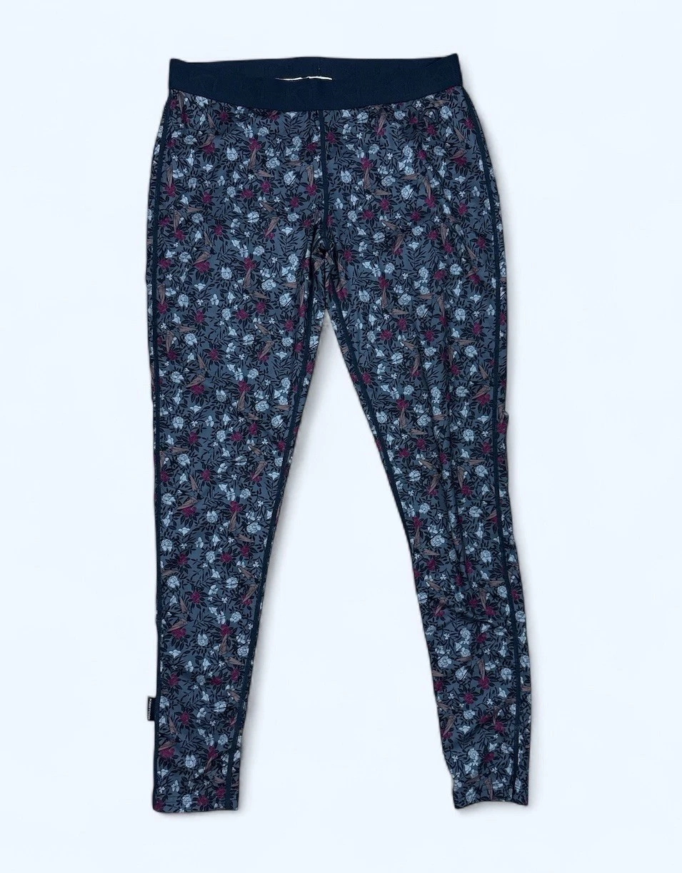 KARI TRAA FRYD Rose Pants Jacquard Knit Baselayer Multicolored WOMEN Large
