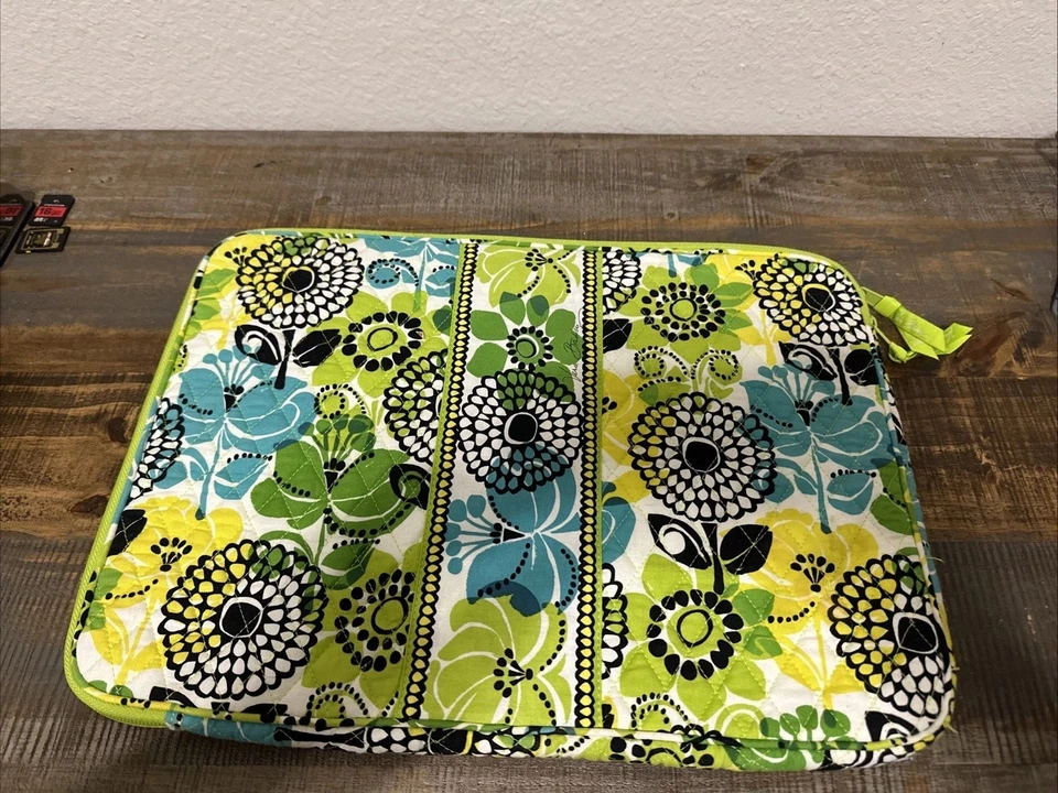 Vera Bradley лаймы вверх планшетов рукав 12 «x 18» большой ноутбук мягкий два молнии мешок - Изображение 2 из 4