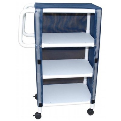 MJM International 325-3C 33 Lx51.25 Hx20 W Linen Cart