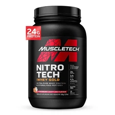 Whey Protein Powder , MuscleTech Nitro-Tech Whey Gold Protein Powder , Whey P...