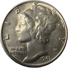 1941 Mercury Dime 10¢ 90% Silver XF/AU - FG4