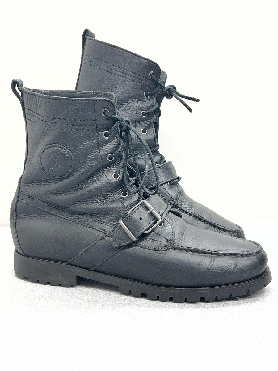 Polo Ralph Lauren Solid Buckle Boots for Men for Sale | Shop  display picture 2