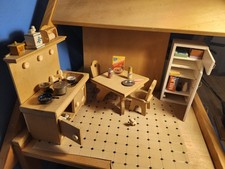 Wooden 1:12 Furniture for Dollhouse, 6 Rooms, Furniture, Dolls, Accessories