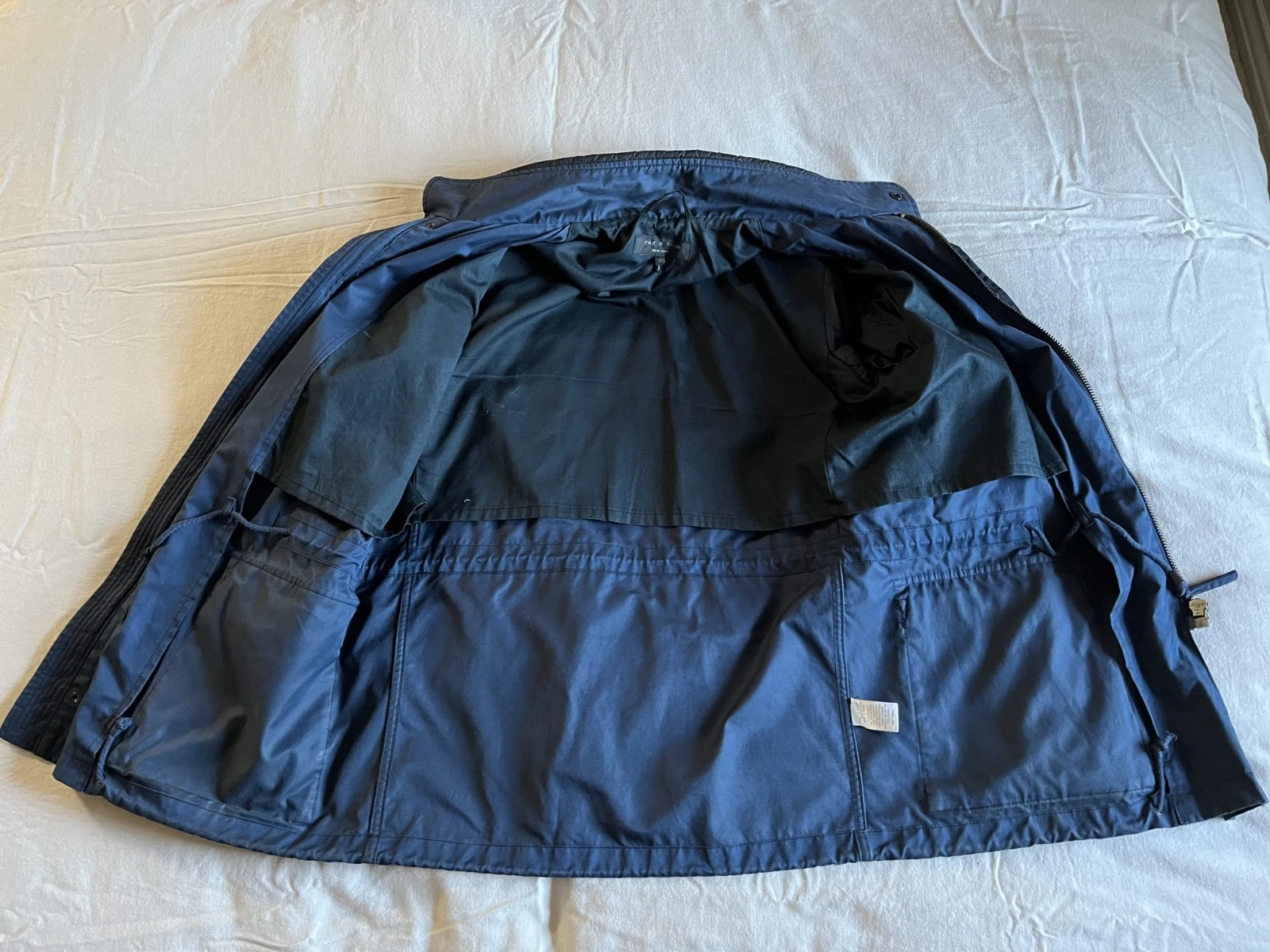 Rag & Bone mens size 40R cotton blue military field jacket, excellent. - product detail image 5