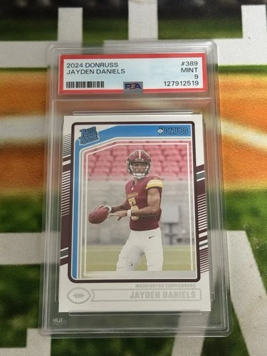 2024 DONRUSS FOOTBALL #389 JAYDEN DANIELS PSA 9 JH