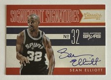 2010-11 Panini Classics Significant Signatures Auto SEAN ELLIOT /99
