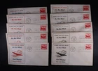 Jan 15 1948 FDC USA Scott # C37, 10 Diff Colors Cachets VF Cover Air Mail 5c