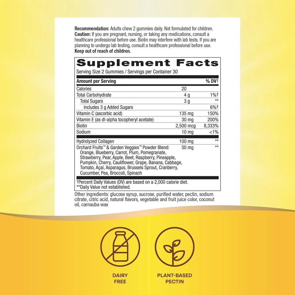 Nature's Way Alive! Gomitas para cabello, piel y uñas, fórmula avanzada de belleza*, con B Foto 4 de 4