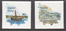 1975 Norfolk Is 150th Ann of Second Settlement MUH Self Adhesive Stamps