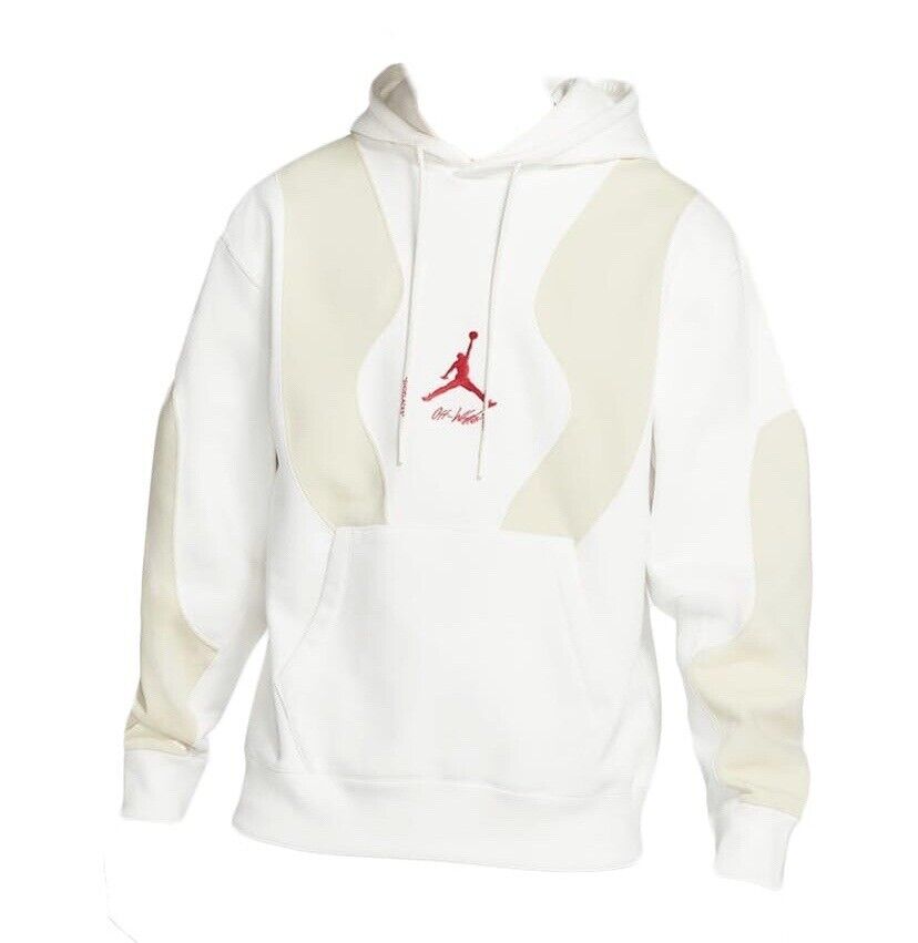 Off White x Nike Jordan White Hoodie New size Small S 100% Authentic Ships  ASAP