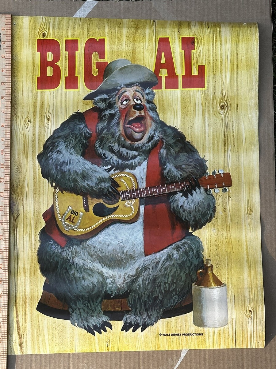 70s ビンテージ　ディズニー　カントリーベア　ビッグアル　ポスター Disney Country Bear “Big Al” Poster ビッグアル ビンテージ