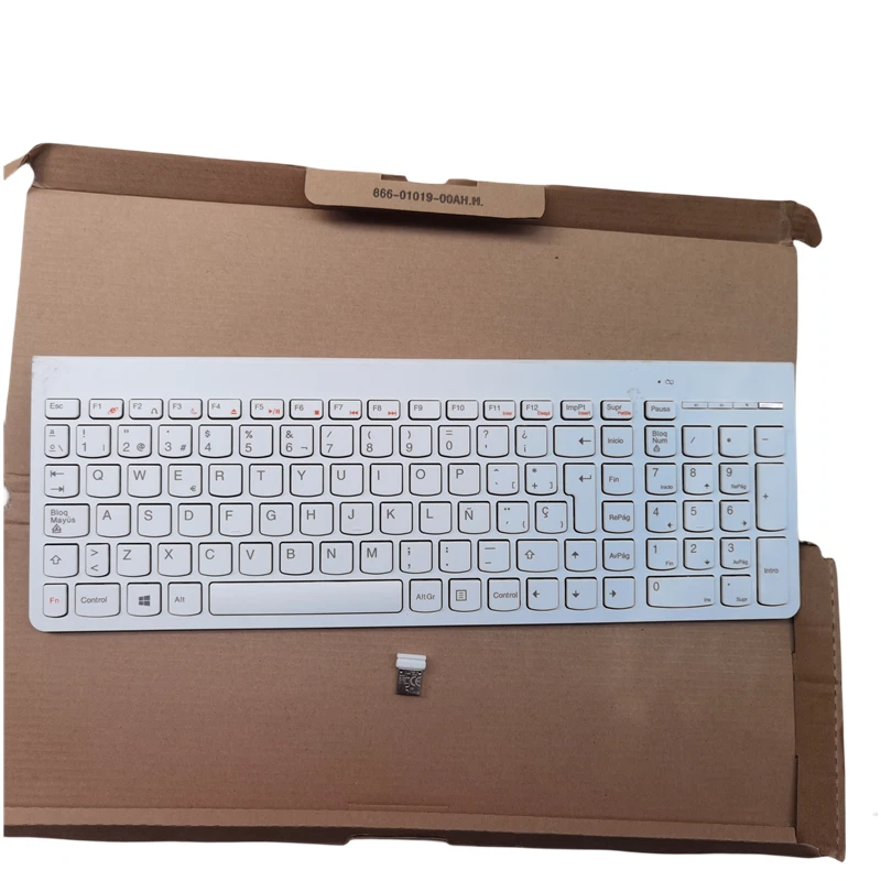 Spain layout white wireless keyboard for lenovo SK-8861 - Image 2 of 4