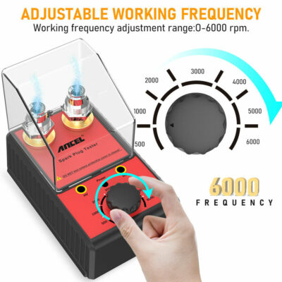 Dual Hole Plug Car Spark Plug Tester 12V Gasoline Ignition Plug Diagnostic Tool