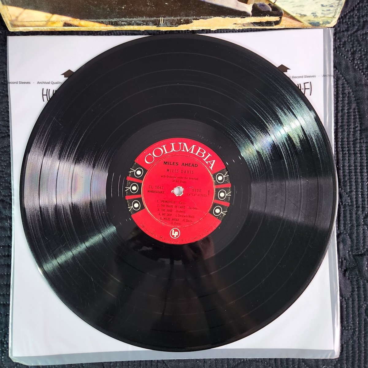 MILES DAVIS +19 MILES AHEAD (F) LP COLUMBIA CL-1041 US 1957 6-EYE