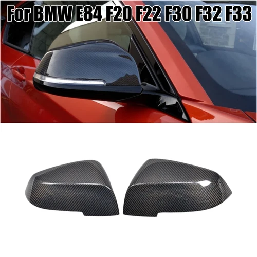 Replacement Carbon Fiber Side Mirrors Cover Caps For BMW E84 F20 F22 F30 F32 F33