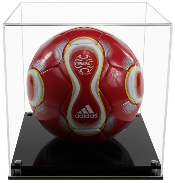 Vitrine de protection pour ballon de football en acrylique premium