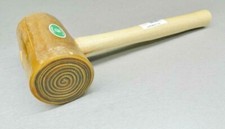 #6 Rawhide Mallet Garland Leather Work Assembly Hammer Large 4-3/4" Head 24oz HD