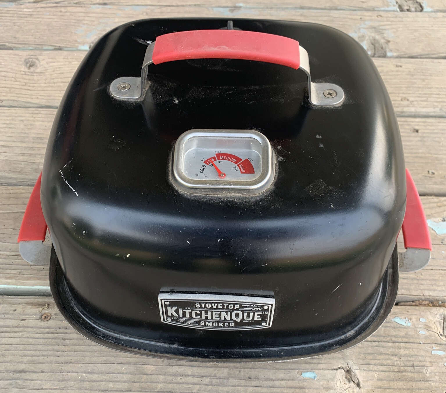 Charcoal Companion CC4132 KitchenQue Indoor Stovetop Smoker 13.5” x 12.