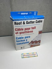 Wrap-On Roof Gutter Deicing Cable 100' Grey Electric 3 Prong 120 Volt 14100