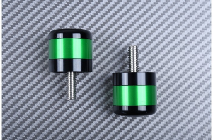 Contrepoids guidon vert 31mm stabilisateur pour Kawasaki Ninja 125R 19-21 - 2