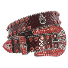 Cintura western strass cristallo borchie cowboy cowgirl cintura di lusso per uomo donna