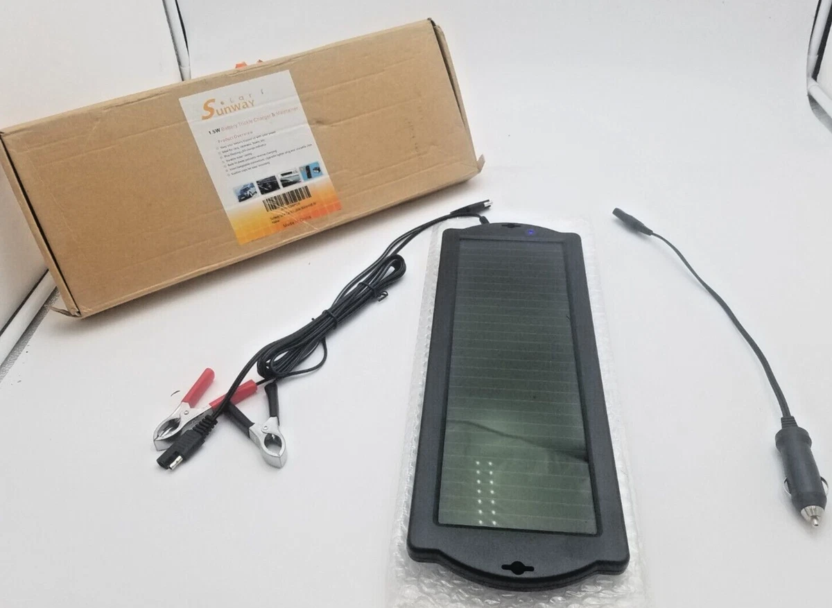 Sunway solar car sale battery trickle charger