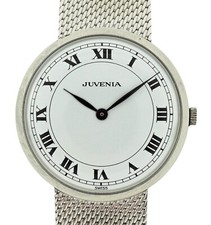 Reloj Juvenia Vintage Años 70 33mm Mecánico Acero Inoxidable Esfera Blanca Cal 975!