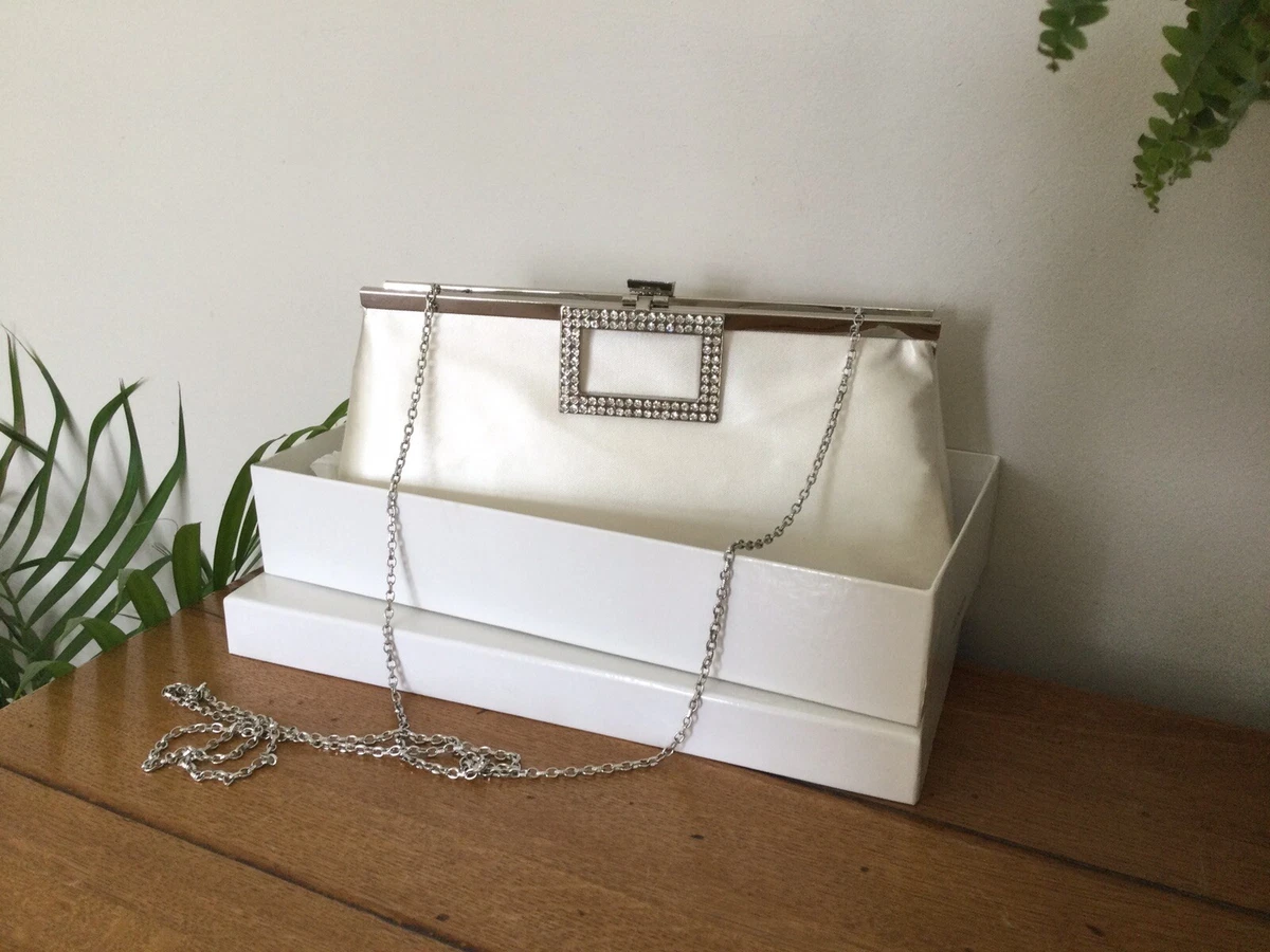 Cream clutch online bag ebay