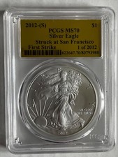 PCGS Certified MS 70 Graded 2012 Silver Bullion Coins for sale | eBay