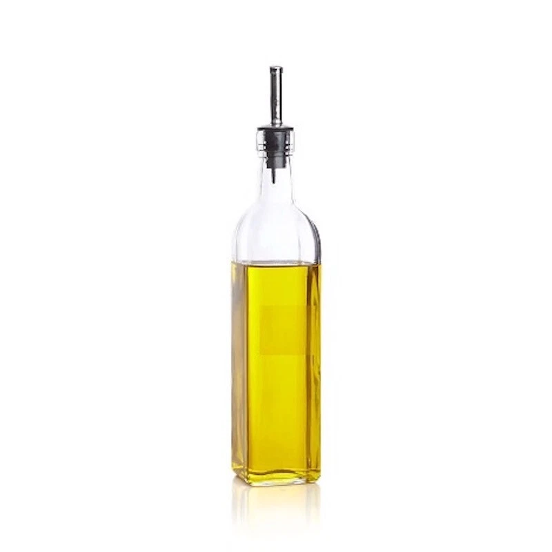 Glass Cooking Oil Dispenser Bottle - Set of Six Open Box New
