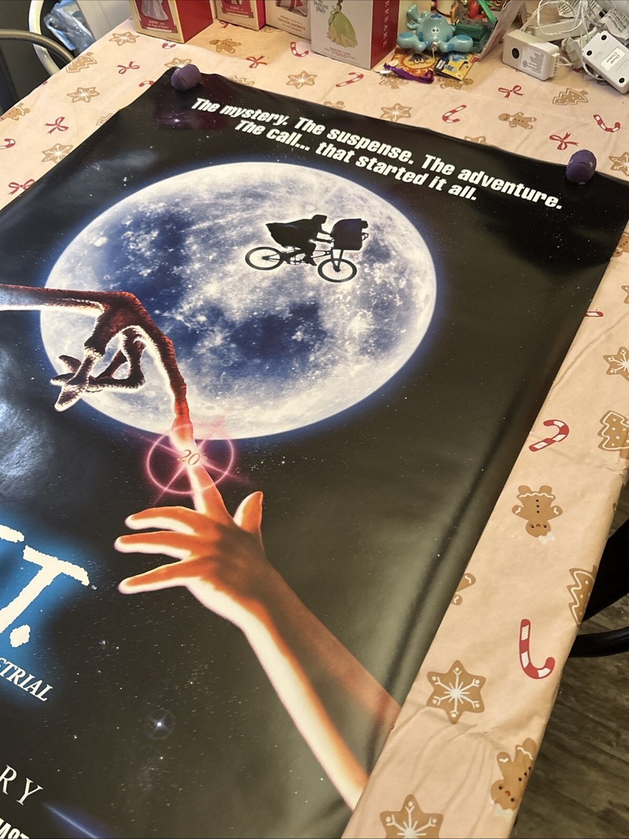 E.T. THE EXTRA-TERRESTRIAL MOVIE POSTER ORIGINAL 20th ANN. Advance