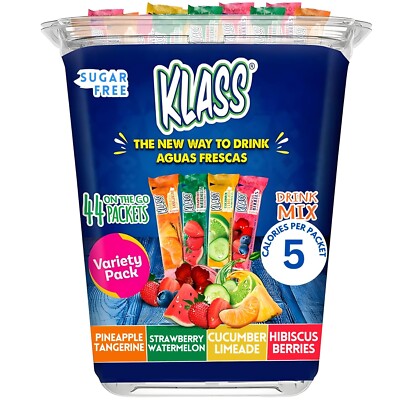 Drink Mix Klass Aguas Frescas 44 Powdered Sugar Free Singles Flavors Cucumber