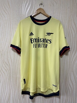 ARSENAL 2021 2022 AWAY FOOTBALL SHIRT SOCCER JERSEY ADIDAS PLAYER ISSUE  TIERNEY