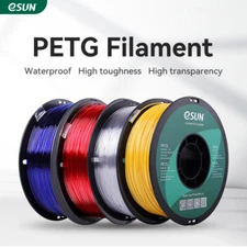 eSUN 3D Printer PETG Filament 1.75mm 1KG 2.2lb Spool High Transparency
