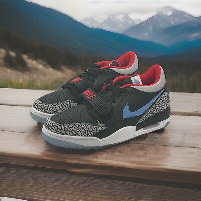 NIKE Air Jordan Legacy 312 Low -  Black/Wolf Grey-Valor Blue 9 (Size 11M 12.5W )