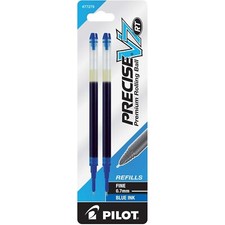 77279 Pilot Precise V7 RT Rollingball Pen Refill, 0.7mm, Blue, 6 Packs of 2
