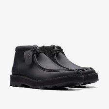 Clarks CORSTON WALLY WP Black Waterproof Leather Mens Boots Size UK 9 1/2G/EU 44