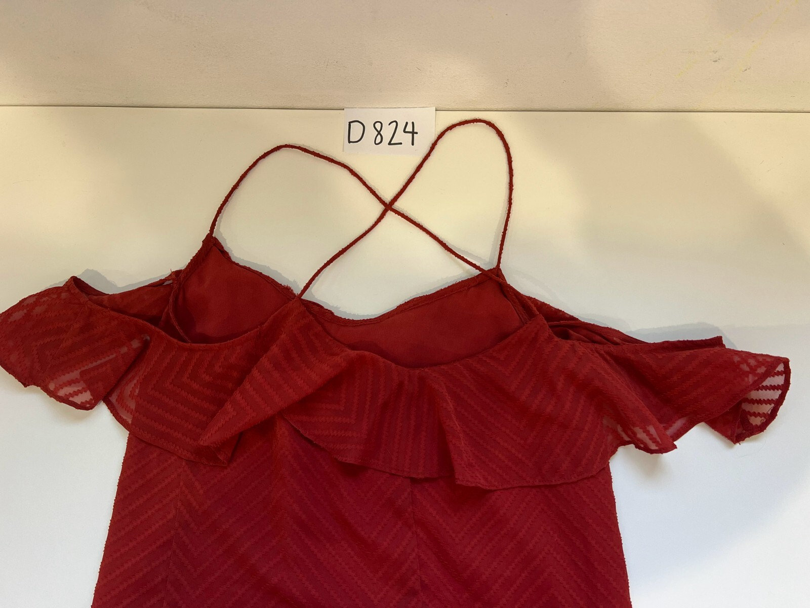 Zara Basic Collection Ruffle Scoop Neck Maxi Dres… - image 6