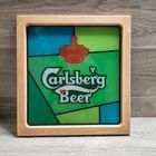 Rare VINTAGE Carlsberg Beer Copenhagen Denmark 1987 Sign