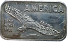 1 OZ Silver America Land Of The Free - Silver 1oz Art Bar - American Argent Mint