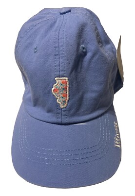 Illinois State Of Mine Cap Hat Women Adjustable Light Blue 100% Cotton New