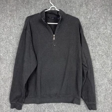 Scott Barber 1/4 Zip  Pullover Mens L Gray Pima Cotton Casual Outdoors
