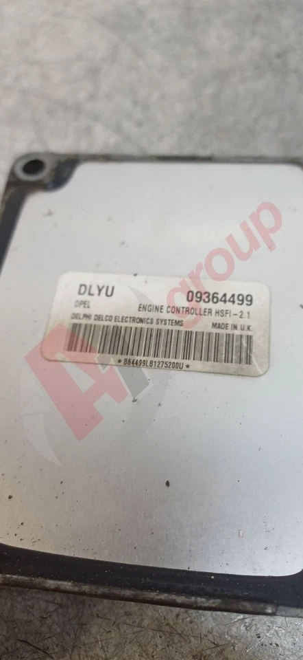 VAUXHALL ASTRA ZAFIRA ENGINE CONTROL UNIT ECU 09364499 DLYU HSFI-2.1 DLYU - Image 2 of 4